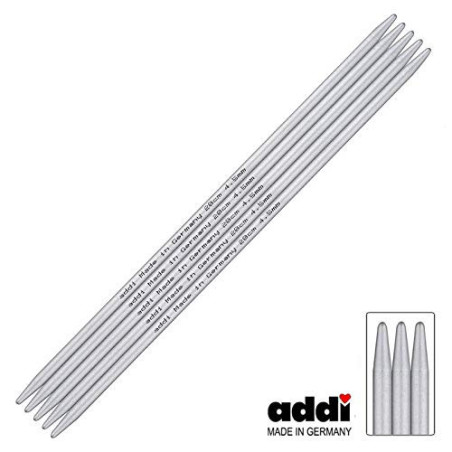 201-7 20cm-N2 ADDI knitting needles ADDI 201-7  20 cm-N 2.0 Set 5 K...