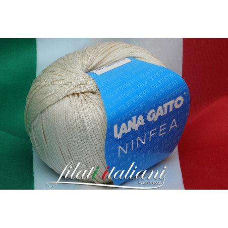 N6537 N6537 NINFEA 100% COTONE MAKO' PETTINATO LANA GATTO