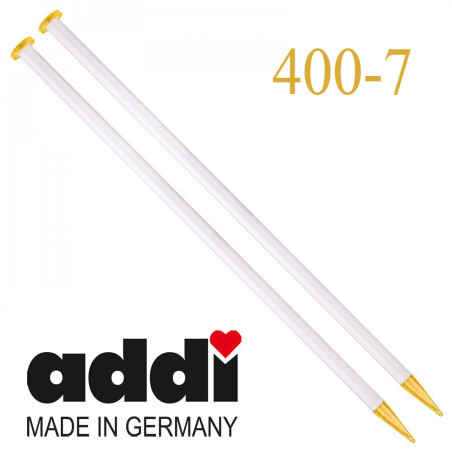 ADDI Knitting needles with gold glitter 40cm 12.0mm| 400-7  40cm  1...