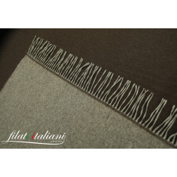 BEIGE-MARRONE BM0001 PLAID LANA DI YAK 100% WY