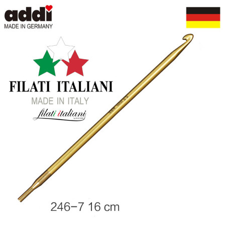 246-7 16cm 3.5mm ADDI Крючок для вязания в технике нукинг