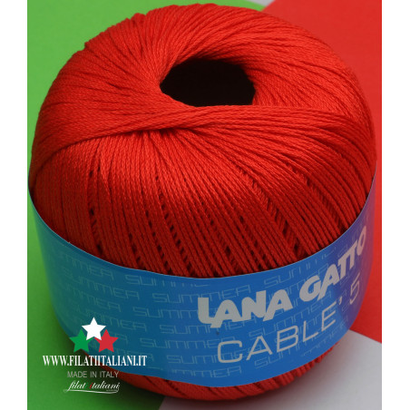 C7830 C7830 100% COTONE MAKò CABLE 5 LANA GATTO