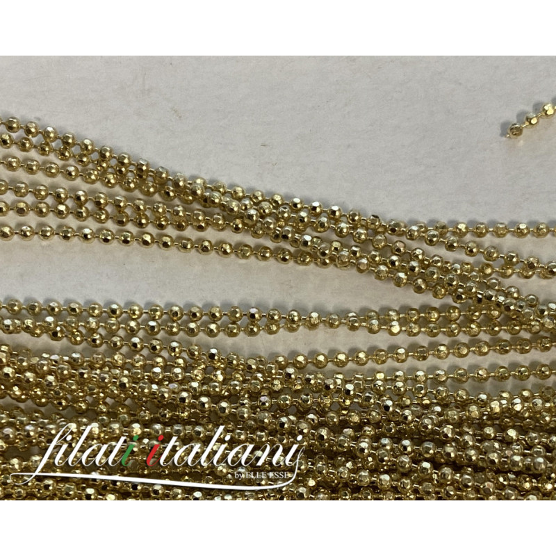 130339ORO BALL CHAIN 1,2 3.90€/m     BALL CHAIN Compos .: NIKEL Siz...