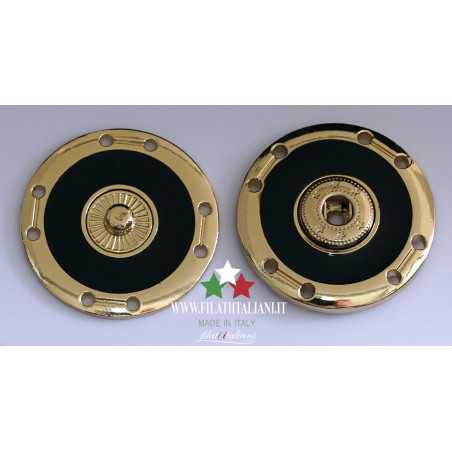 Gold lacquered bottons Lineato 50 31,75mm Aрт. Gold lacquered butto...