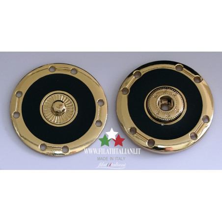 Gold lacquered bottons Lineato 40 25.41mm Aрт. Gold lacquered butto...
