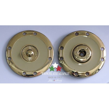 Gold lacquered bottons Lineato 50 31,75mm Aрт. Gold lacquered butto...