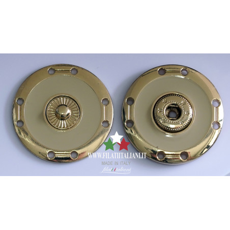 Gold lacquered bottons Lineato 40 25.41mm Aрт. Gold lacquered butto...