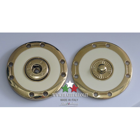 Gold lacquered bottons Lineato 50 31,75mm Aрт. Gold lacquered butto...