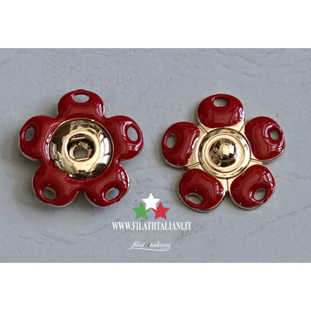 5677X 28/51/363 ROSSO BOTTONE AUTOMATICO Lineato 28 17.78 mm