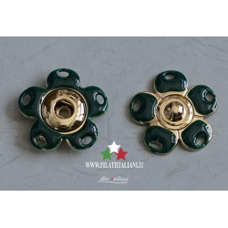 Gold lacquered bottons Lineato 28 17.78 mm Aрт. 5677X 28/51/425 GOL...