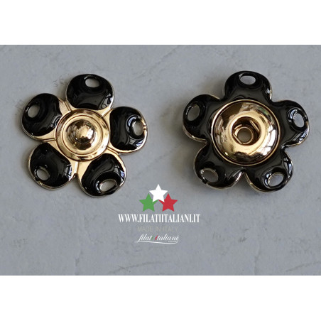 Gold lacquered bottons Lineato 28 17.78 mm Aрт. 5677X 28/51/395 GOL...