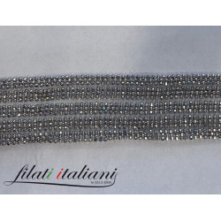 7378 ARGENTO 7378 ARGENTO MAGLIA di CATENA a PALLINE a 15 fili MONI... 2