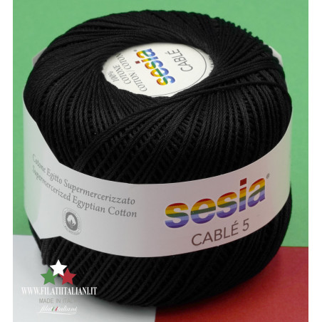 CS0067-5 COTTON CABLE' 5 SESIA COTONE CABLE' 8 - SESIA 100% CO Gass...