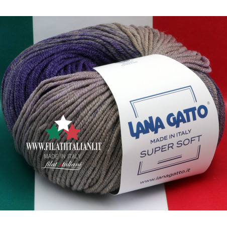 SS 30325 LANA GATTO Super Soft PRINTED Art. SUPER SOFT100% MERINO W...