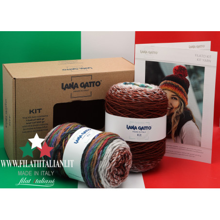 KIT 30389 LANA GATTO HAT AND NECK WARMER  Knitted accessories   wit...