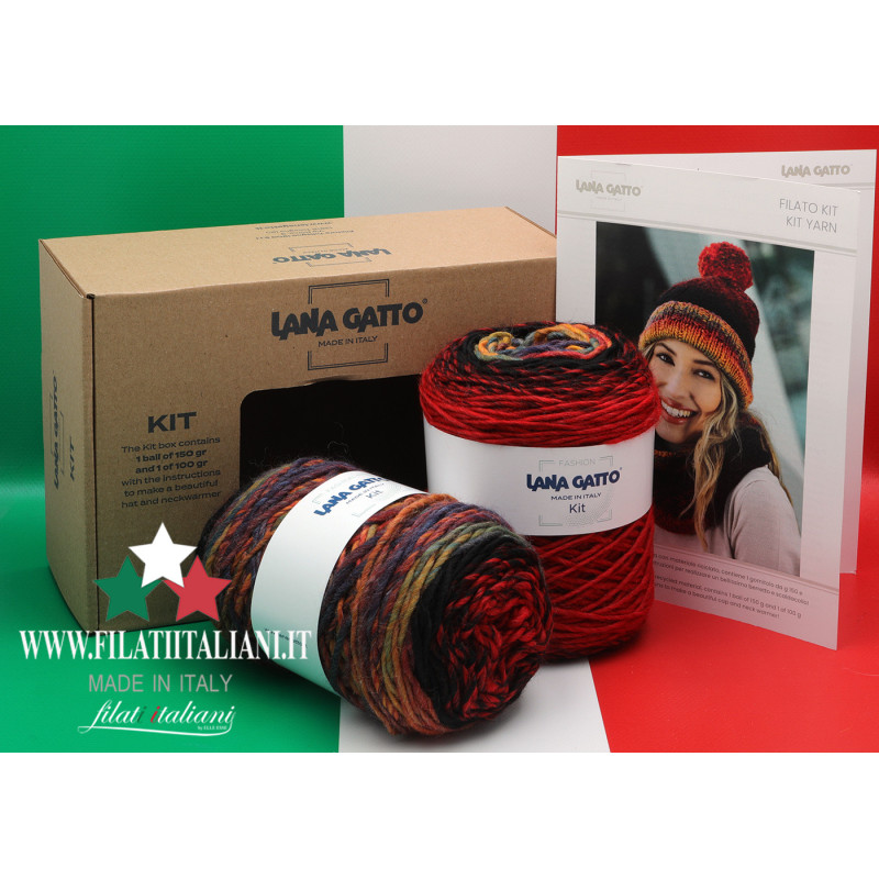 KIT 30391 LANA GATTO HAT AND NECK WARMER  Knitted accessories   wit...