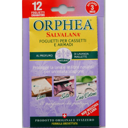 Orphea Salvalana, Foglietti per Cassetti e Armadi, Protegge Lana e Ves –