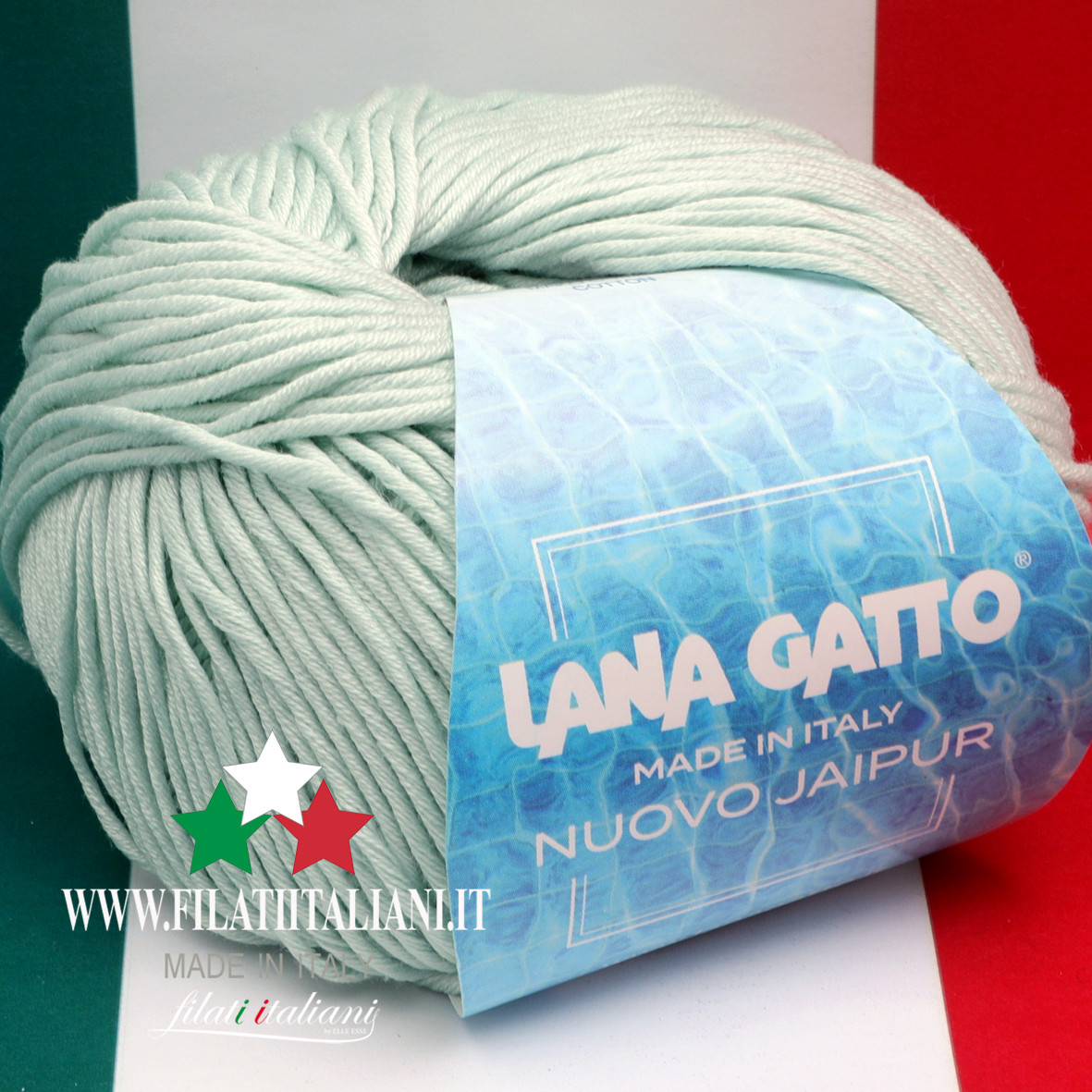 Gomitolo 100% Cotone Makò, Lana Gatto Linea Nuovo Jaipur - Tonalità Ro