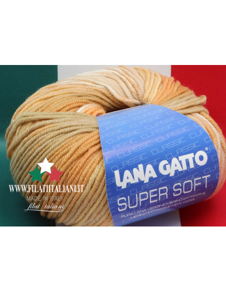 SS 7519 LANA GATTO Super Soft PRINTED Art. SUPER SOFT100% MERINO WO...