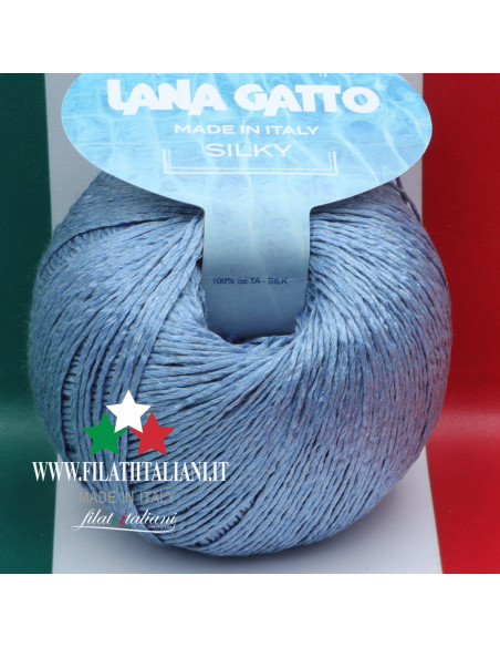 SK 8725 Lana Gatto SILKY Silk Art. SILKY100% SILKBall / Hank Weight...