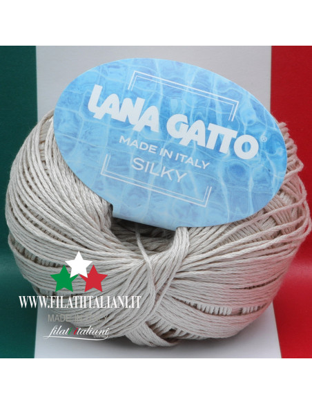 SK 8176 Lana Gatto SILKY Silk Art. SILKY100% SILKBall / Hank Weight...