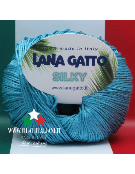 SK 8185 Lana Gatto SILKY Silk Art. SILKY100% SILKBall / Hank Weight...