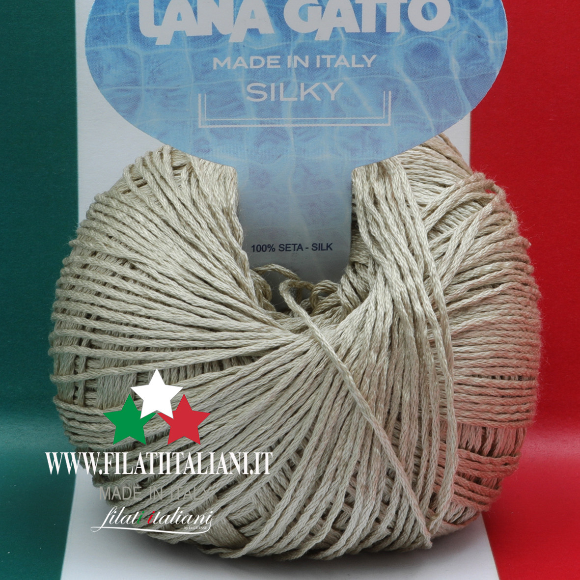 seta pura SILKY di Lana Gatto - SFERRUZZA CHE TI PASSA