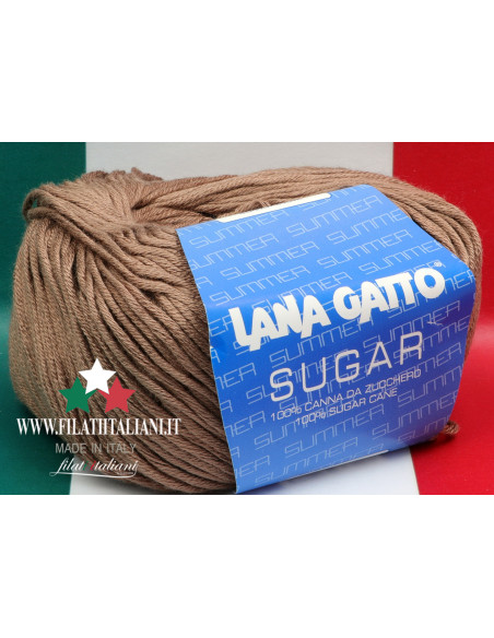 SG 7650 LANA GATTO SUGAR Comp. 100% SUGAR CANE col. 7650 50gr  125m...