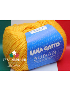 SG 7655 LANA GATTO SUGAR Comp. 100% SUGAR CANE col. 7655 50gr  125m...
