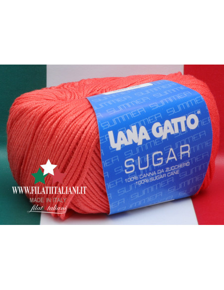 SG 7657 LANA GATTO SUGAR Comp. 100% SUGAR CANE col. 7657 LIGHT RED ...