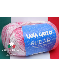 SG 7619 LANA GATTO SUGAR Comp. 100% SUGAR CANE col. 7619 FUXIA 50gr...