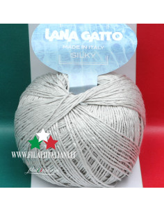 SK 8724 Lana Gatto SILKY Silk Art. SILKY100% SILKBall / Hank Weight...
