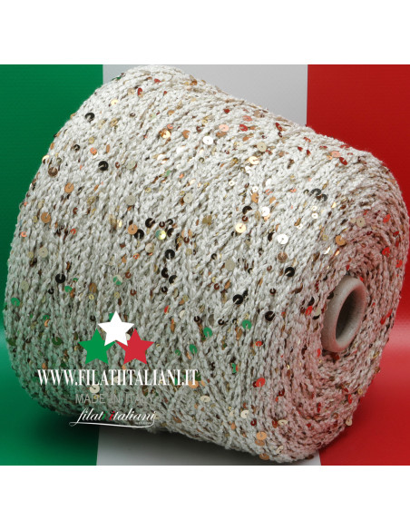 M0357AN M0357AN  FILATO FANTASIA con  PAILLETTES HOLLY 49.99€/100g