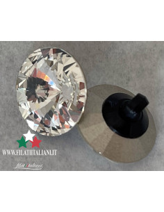 91154/22 ПУГОВИЦА КРИСТАЛЛ НА МЕТАЛЛИЧЕСКОЙ НОЖКЕ