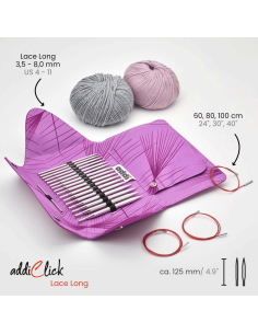 760-7 Набор addiClick LACE LONG в чехле Tips