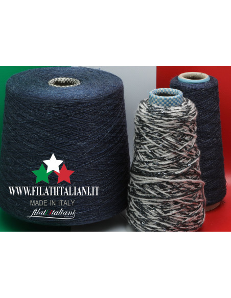 L1084 LOT 3 bob. 5.99€/100g 1 bob.: PAILLETTES YARN 2.5mm Comp.:CAS...