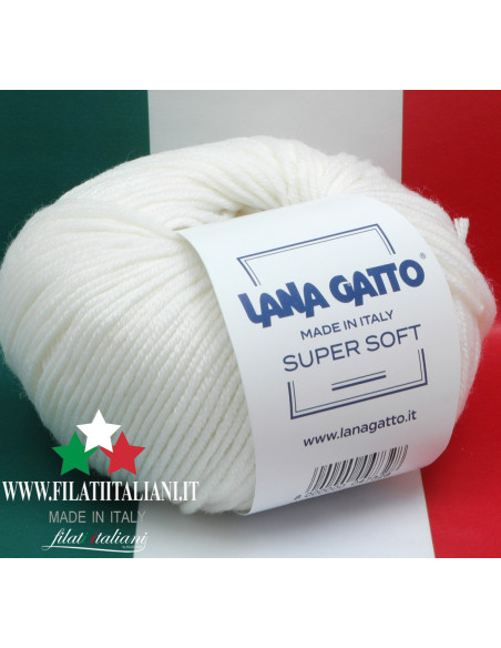 SS 10001 LANA GATTO - Super Soft Art. SUPER SOFT100% MERINO WOOL EX...