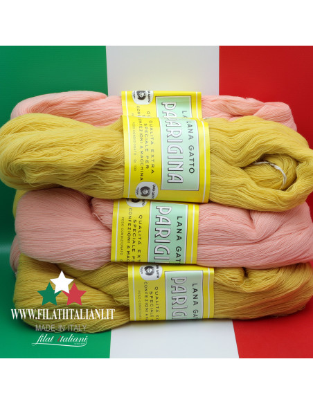 L1059 LOT 6PZ 100% WOOL MERINO LANA GATTO 4,99€/100g LOT 600g Аrt.:...