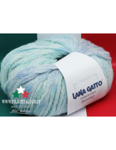 Calicò Lana Gatto, misto lana(50%) 20 gomitoli in mix di colori per capi  Granny, 1kg.