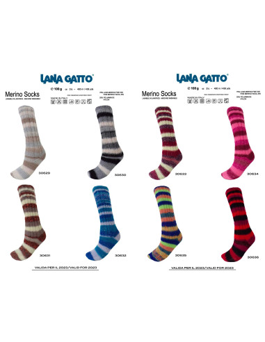 MS 30632 LANA GATTO MERINO SOCKS НОСОЧНАЯ ПРЯЖА