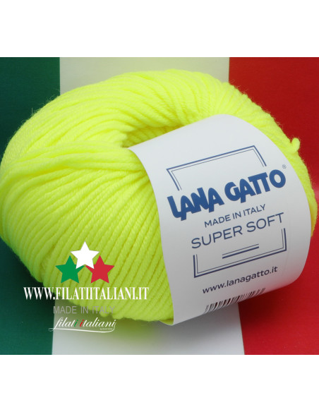 SS A1787 LANA GATTO Super Soft Art. SUPER SOFT100% MERINO WOOL EXTR...
