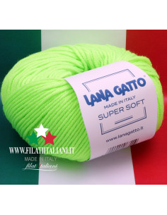 GOMITOLO MODA 100 GR. 380 MT. LANA GATTO GINEPRO 55% MERINO EXTRAF. 45%  COTONE