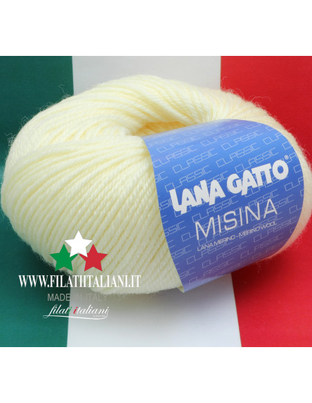 LANA GATTO - MISINA M 763 Art. MISINA100% MERINO WOOL50g - 100m - U...