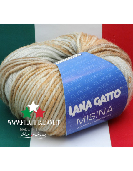 LANA GATTO - MISINA M8101 Art. MISINA100% MERINO WOOL50g - 100m - U...
