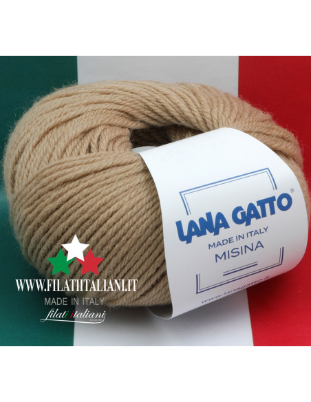 M 14618 LANA GATTO MISINA Art. MISINA100% MERINO WOOL50g - 100m - U...