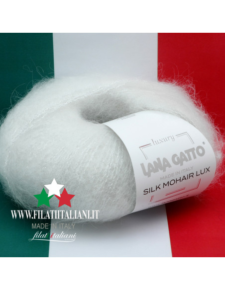 SML 6027 BIANCO SML 6027 SILK MOHAIR LUX LANA GATTO