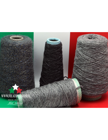 LA6741 LOT 4 BOB PIUMA + BABY MOHAIR LUREX 17.99€/100g 3 bob.: Prod...