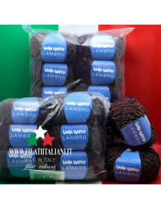 LA6934 LOT 18pz 900g LANA GATTO LAMBRO