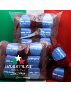LA6936 LOT 18pz 900g LANA GATTO LAMBRO  Art. LAMBRO - LANA GATTO38%...