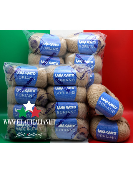 LA6942 LOT 20pz 1 kg SOR 10046 LANA GATTO WOOL MIX Art. LANA GATTO ...